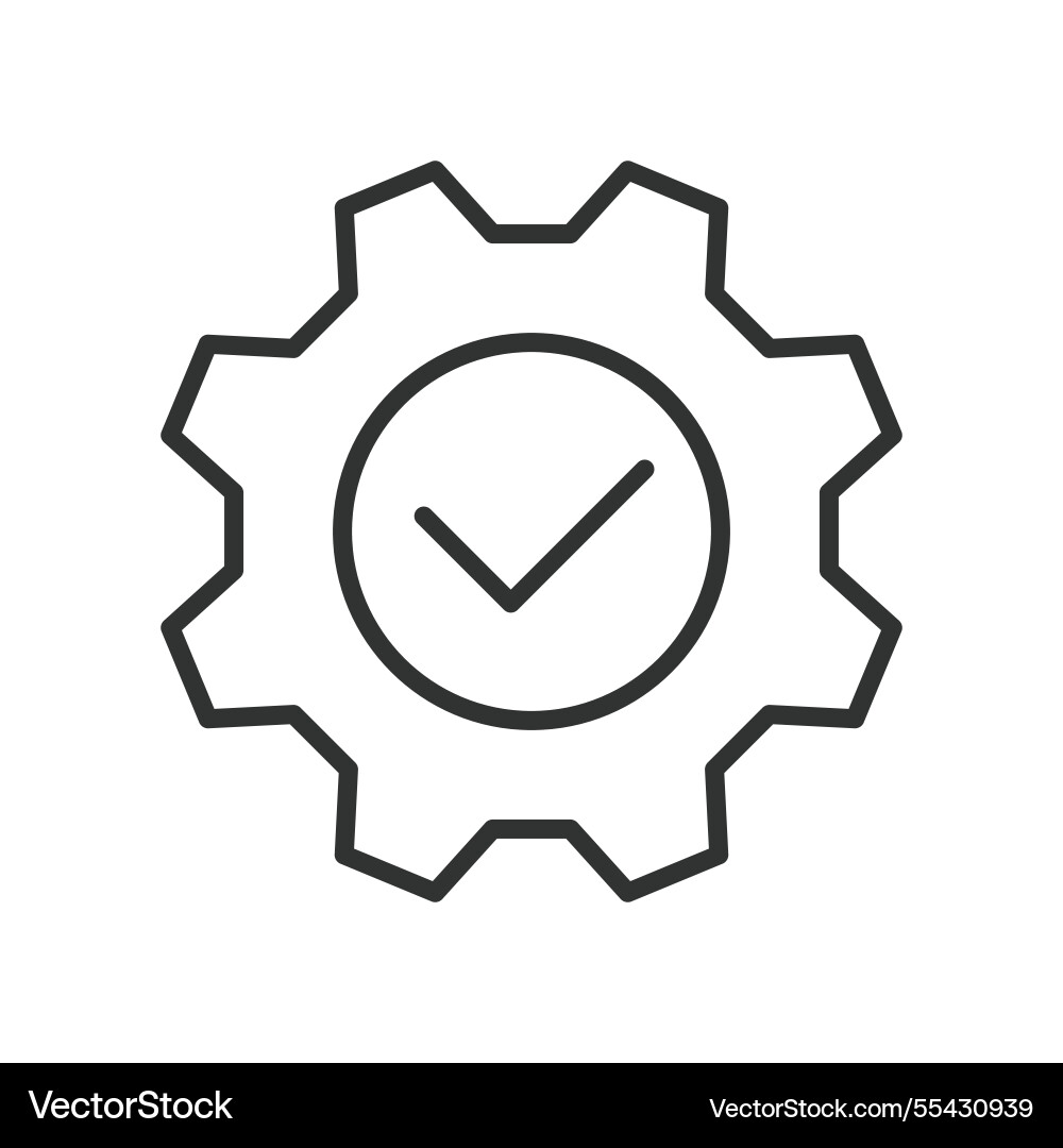 Update icon in line design refresh upgrade vector image