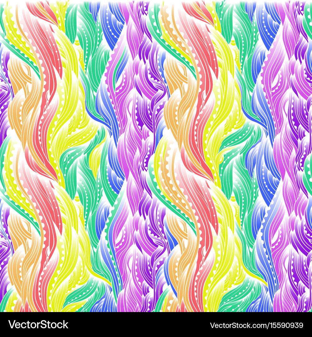 Waves gradient color 5 vector image
