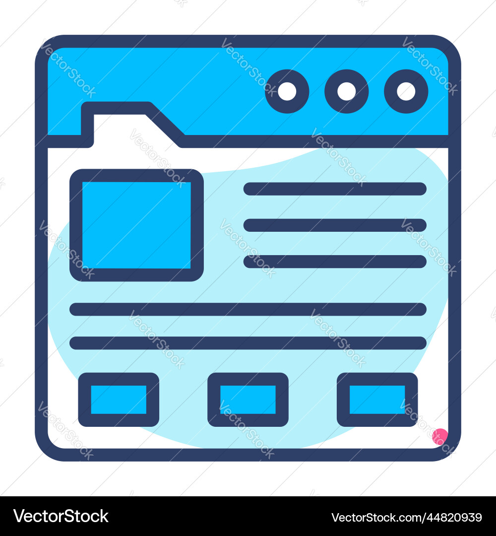 Web-Template-Symbol-Benutzeroberfläche als einfache Vektorbild