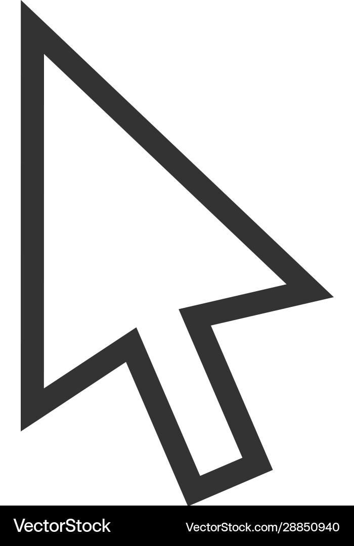 Arrow computer mouse cursor icon clicking pointer Arrow computer mouse cursor icon clicking pointer vector image