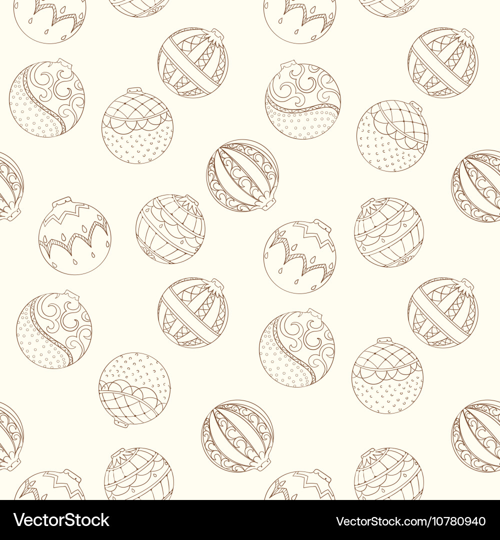 Christmas and new year seamless pattern Vector Image
