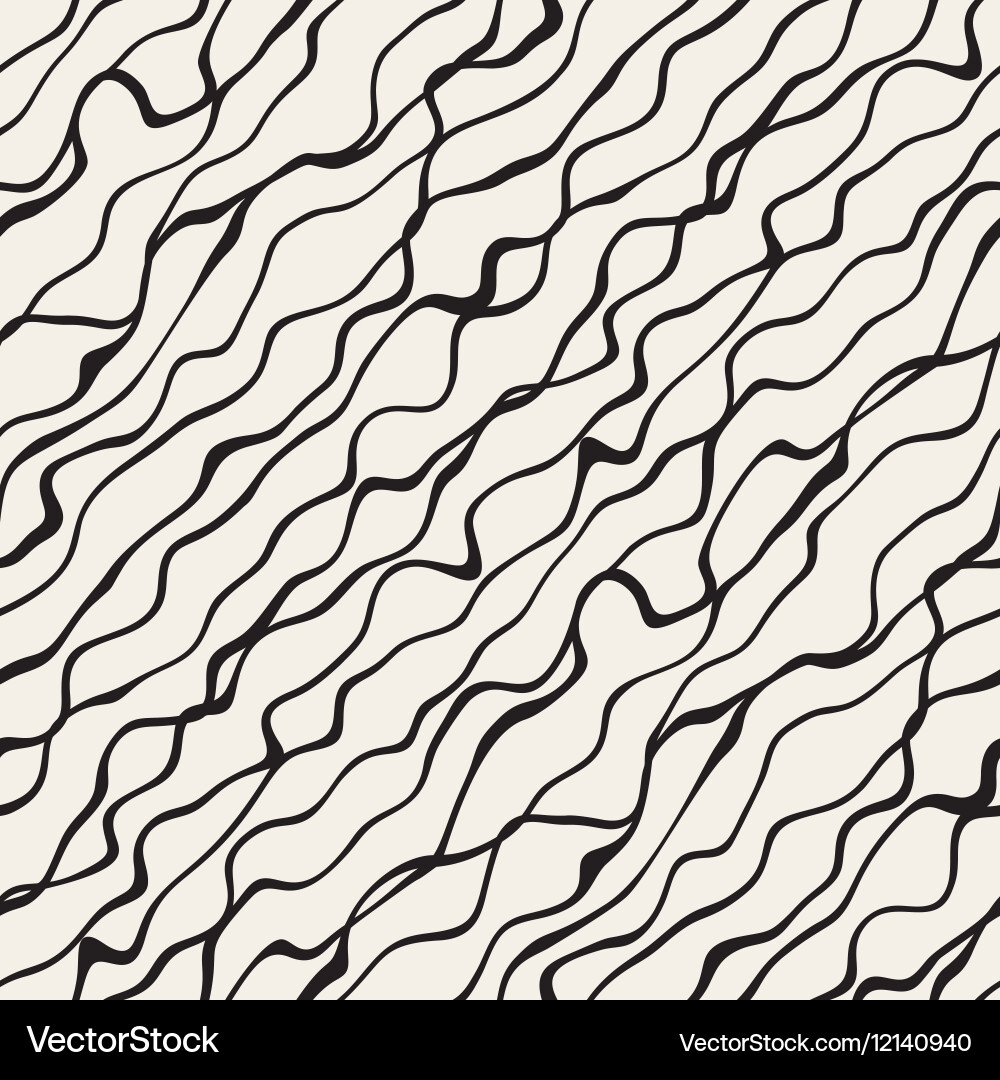 Diagonal Wavy Lines Pattern vector image