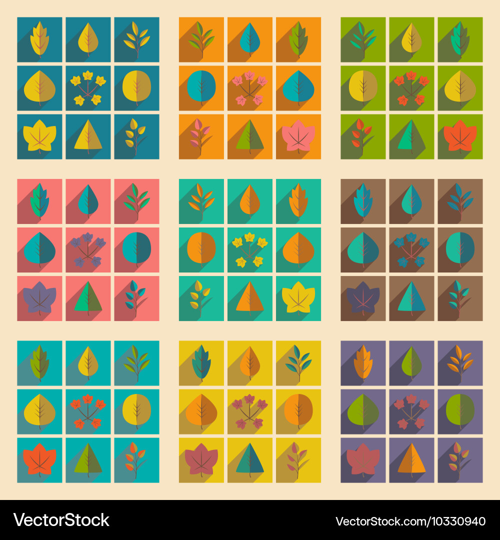 Flat with shadow concept and mobile application vector image