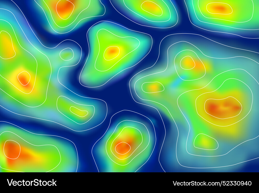 Gradient heat map background vector image