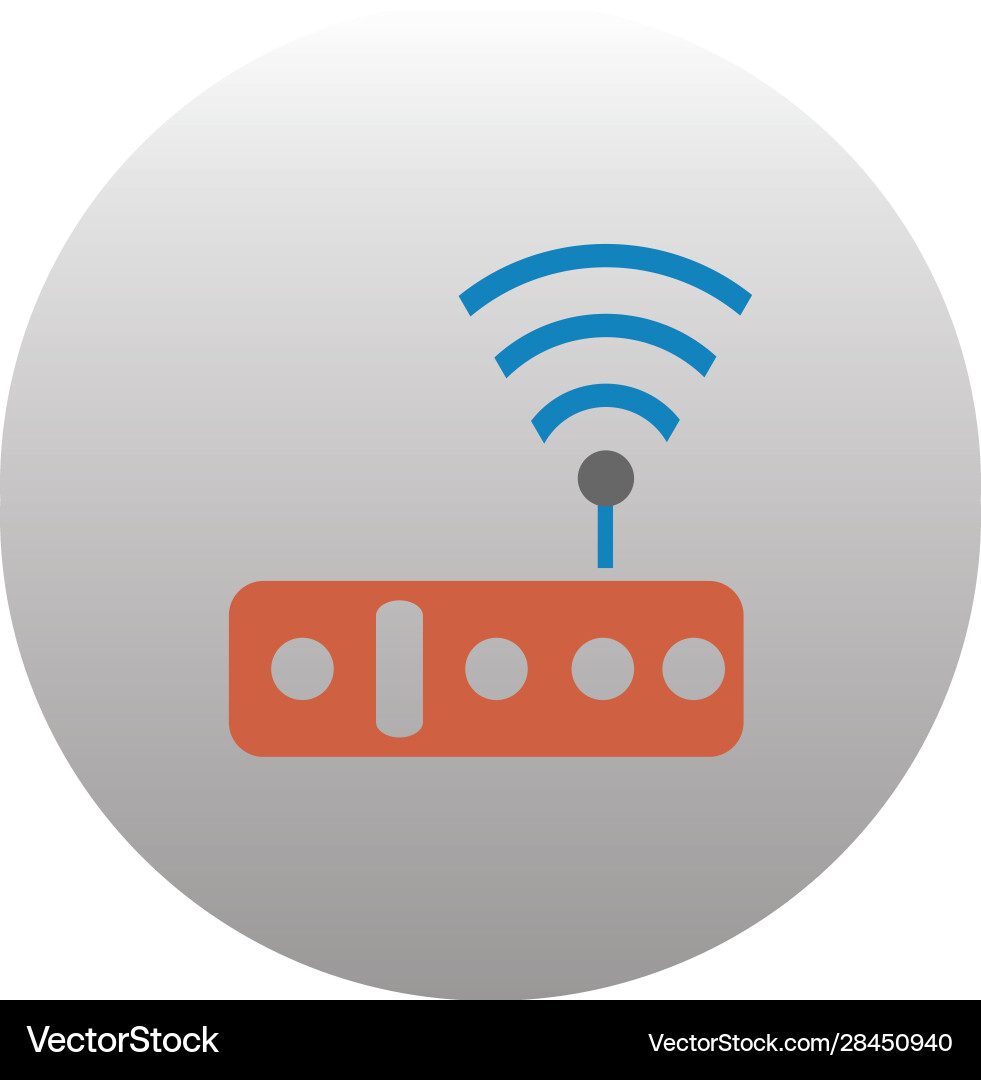 Icon computer signal design template Icon computer signal design template vector image