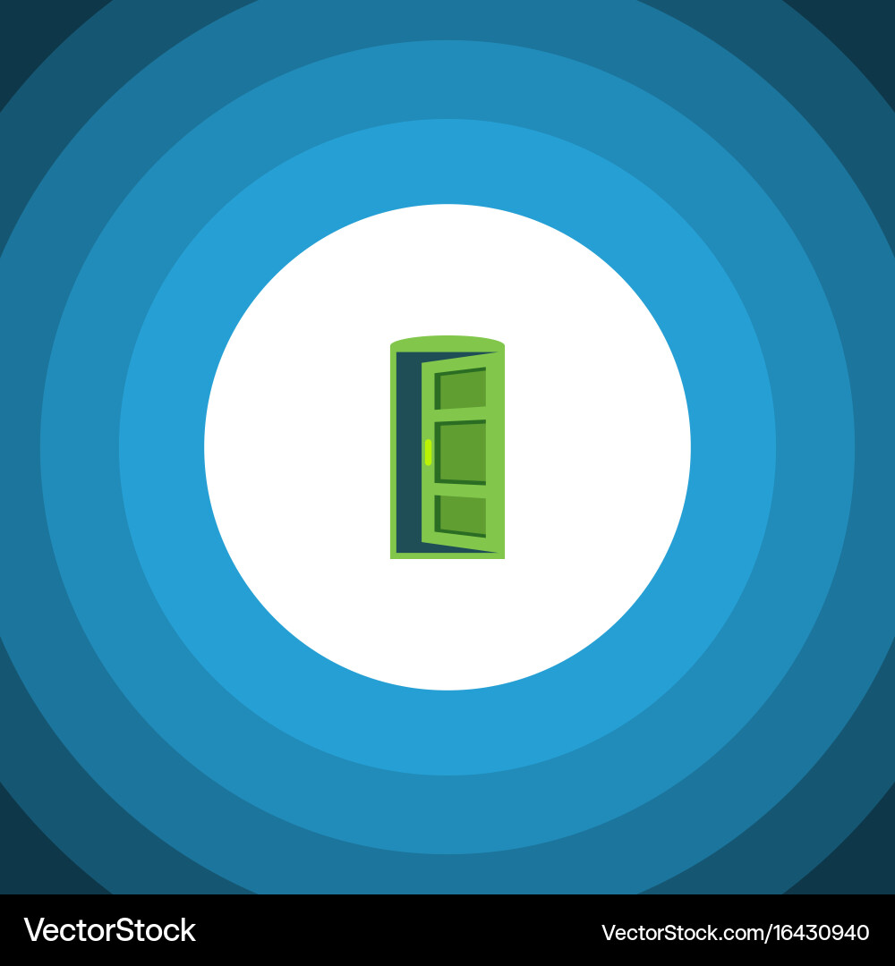 Isolated approach flat icon frame element vector image