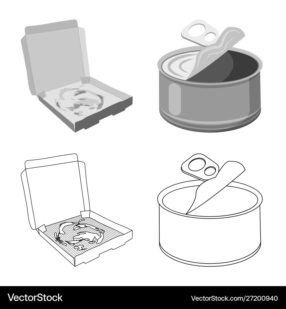 Isolated object refuse and junk icon set vector image