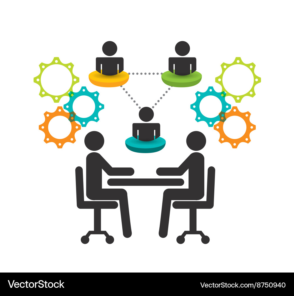 Teamwork business design Royalty Free Vector Image