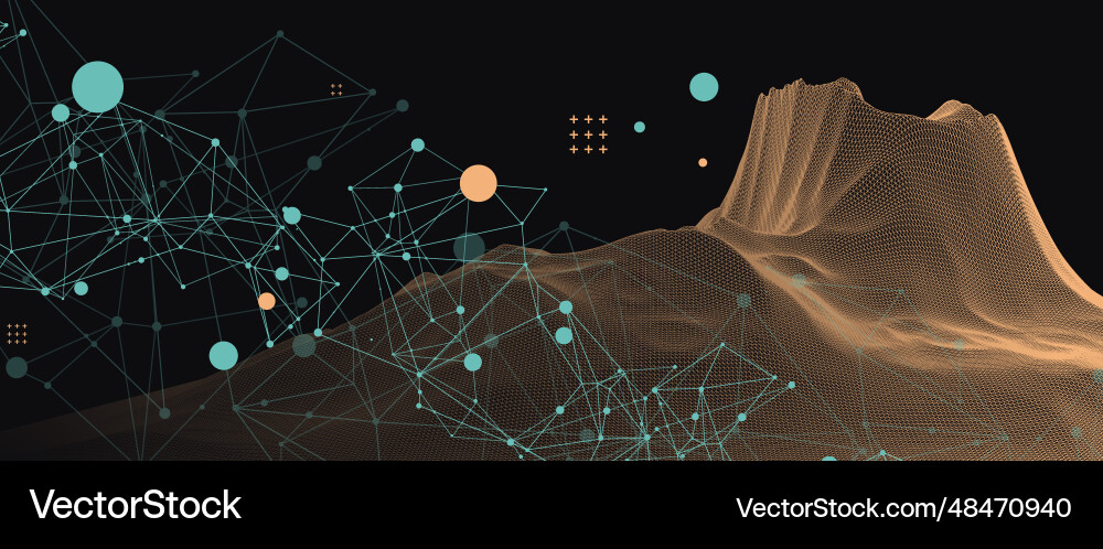 Template for science and technology presentation Template for science and technology presentation vector image