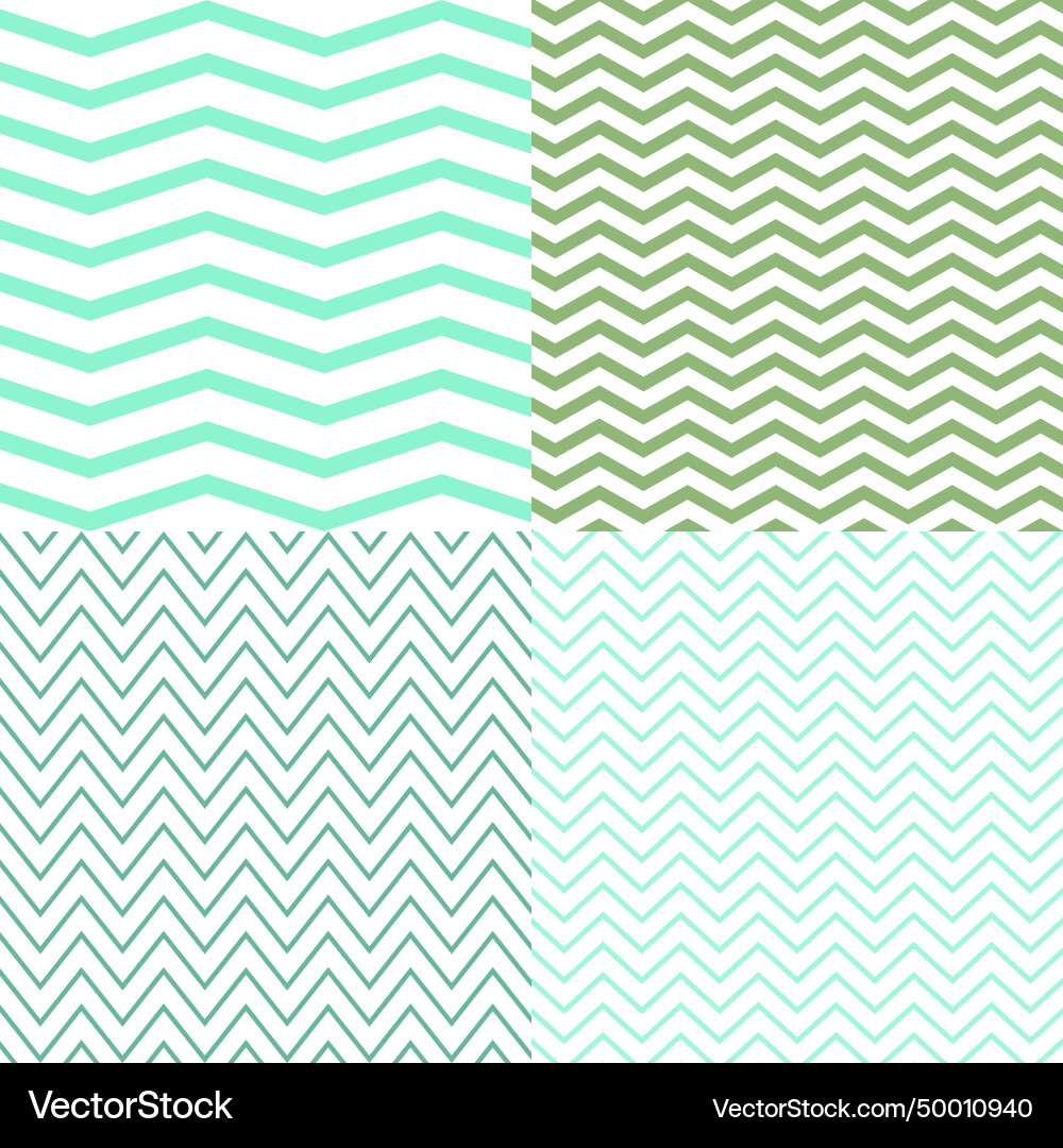 Zig Zag Pattern Collection vector image