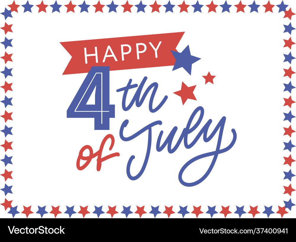 4th july background with american flag 4th july background with american flag Vector Image