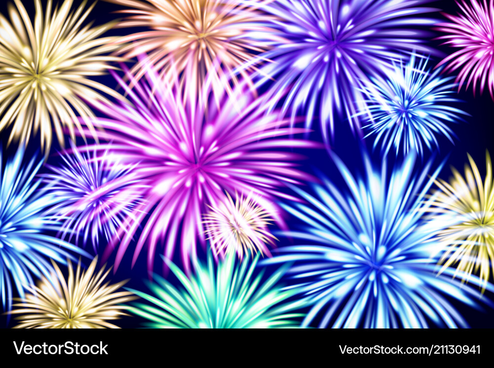 Abstract colored firework background with free Abstract colored firework background with free vector image