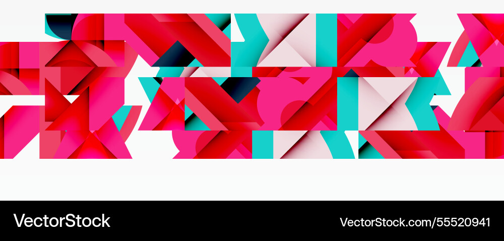 Abstract geometric composition with interlocking Abstract geometric composition with interlocking Vector Image