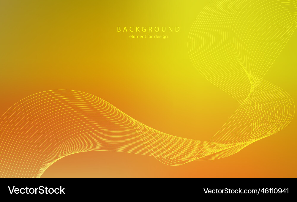 Abstract gradient background wave element Vector Image