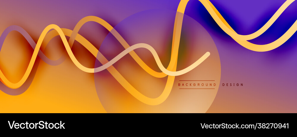 Abstract gradient background with wave line Abstract gradient background with wave line Vector Image