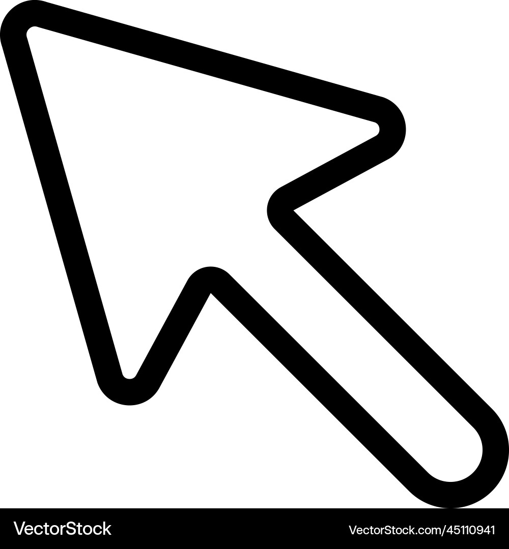 Click cursor icon vector image