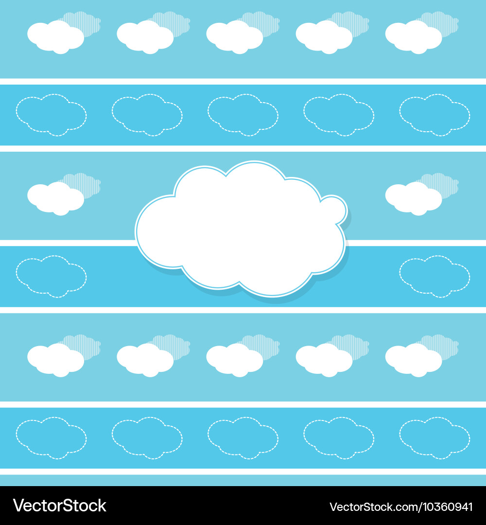 Cloud shape pattern icon Vector Image