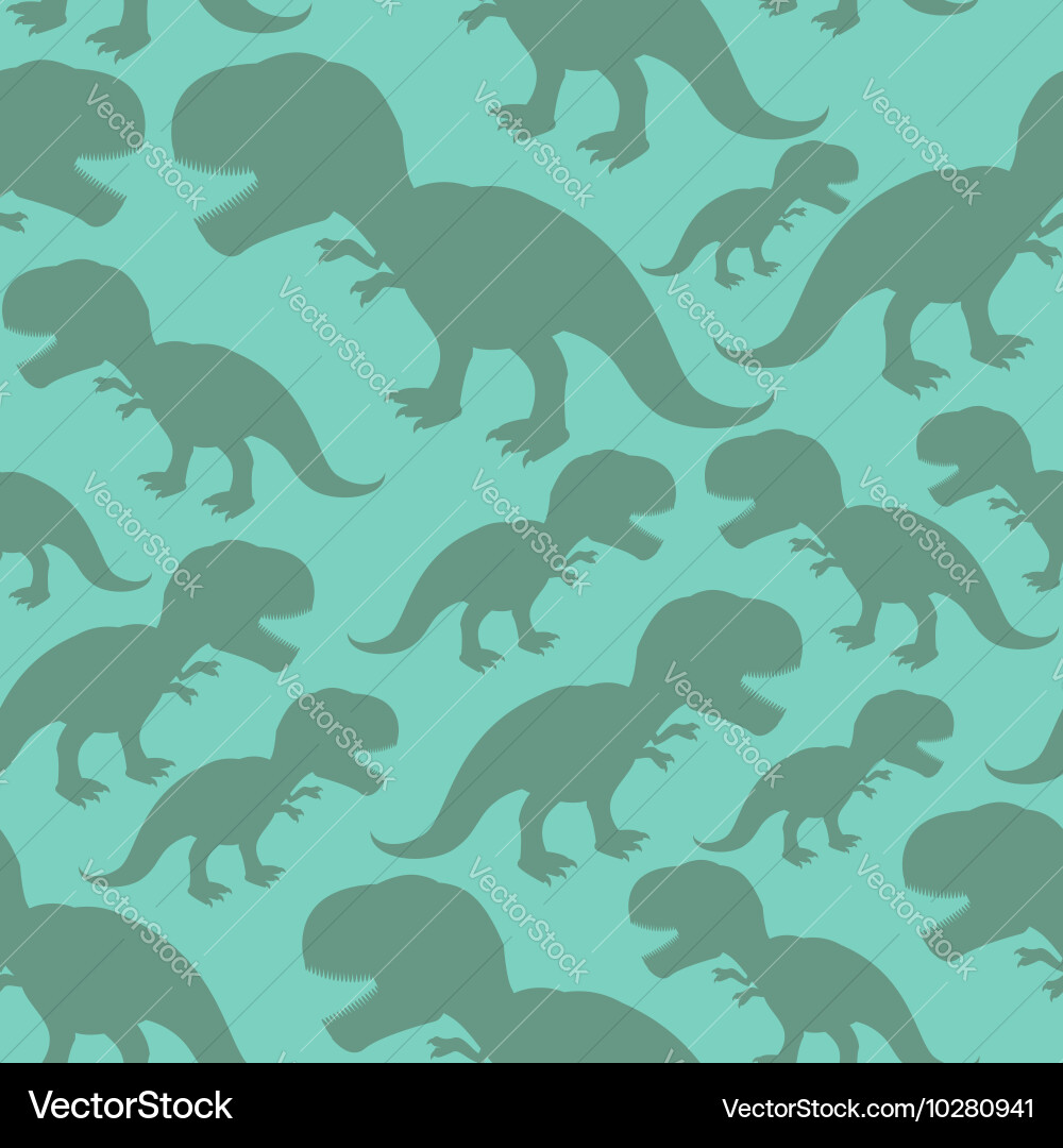 Dinosaur seamless pattern dino texture vector image