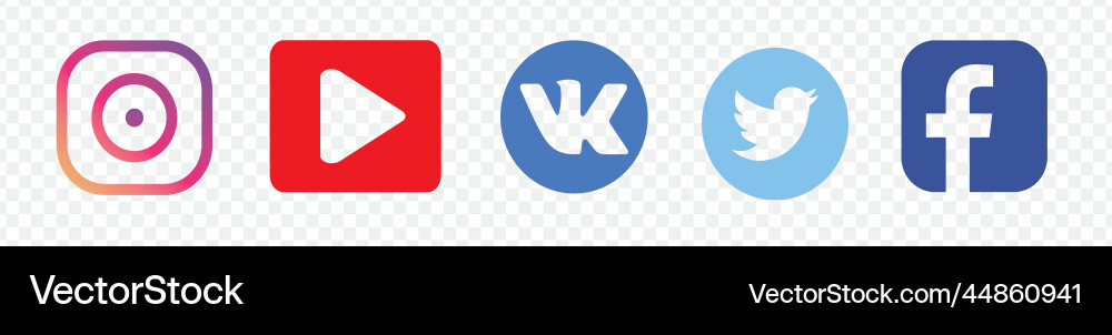 Facebook Twitter Instagram Logo Vector Facebook Twitter Instagram