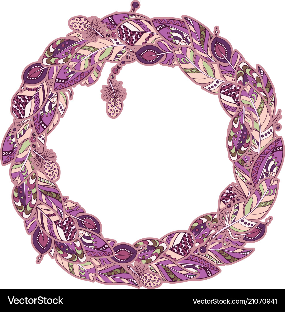 Frame decor element in a shape of circle Frame decor element in a shape of circle Vector Image
