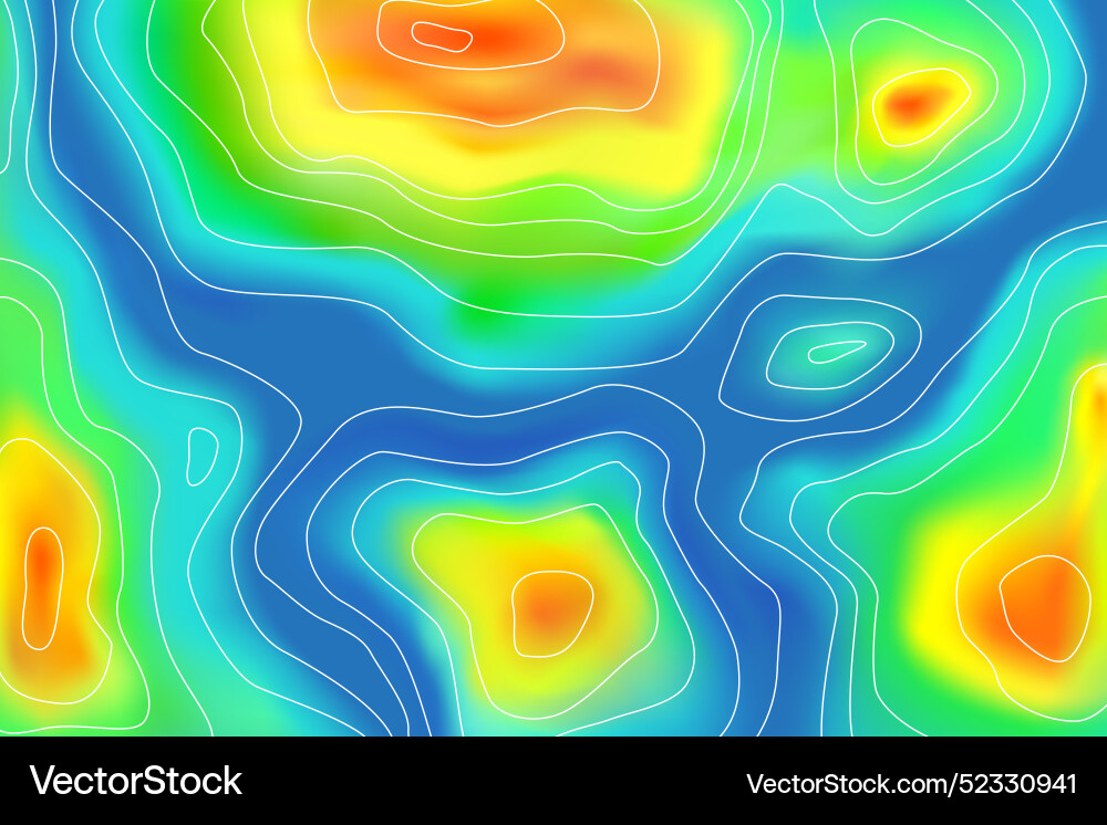 Gradient heat map background vector image
