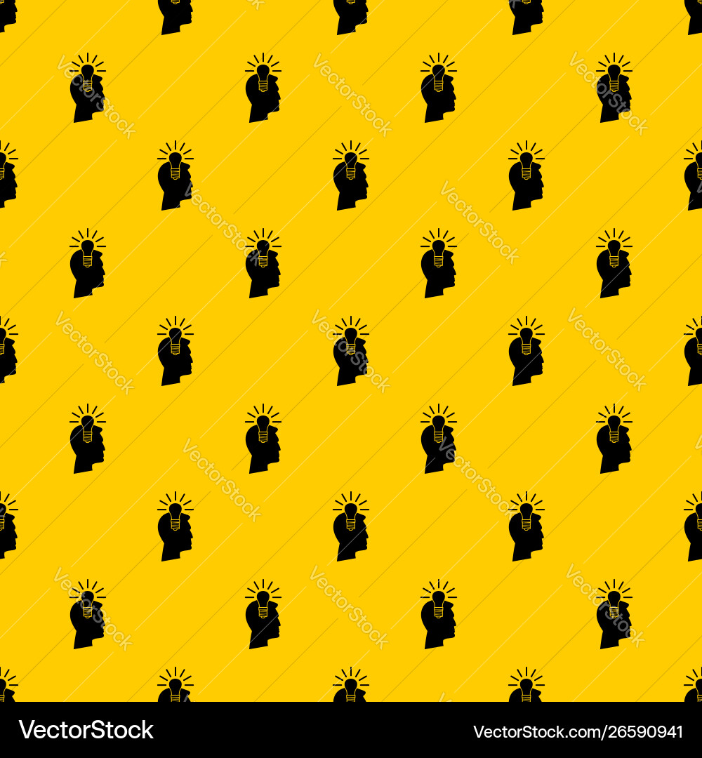 Light bulb idea pattern Light bulb idea pattern vector image
