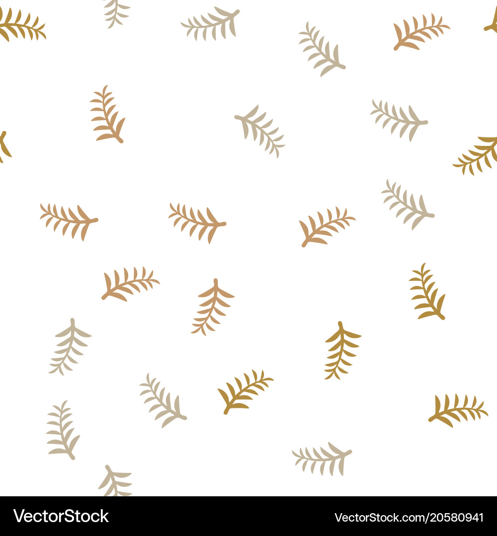 Pattern tree branches on white background twig vector image