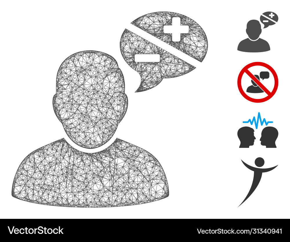 User arguments web mesh User arguments web mesh vector image