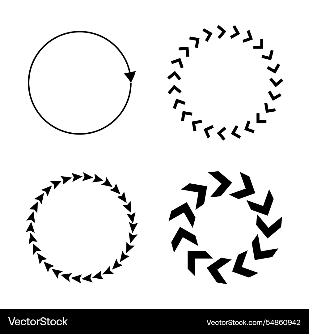 Arrow direction set geometric path icons multiple Arrow direction set geometric path icons multiple vector image