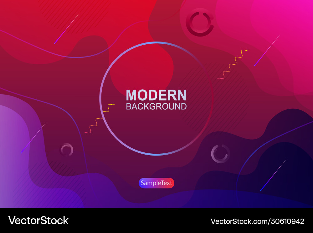 Background with abstract oval shapes gradient vector image
