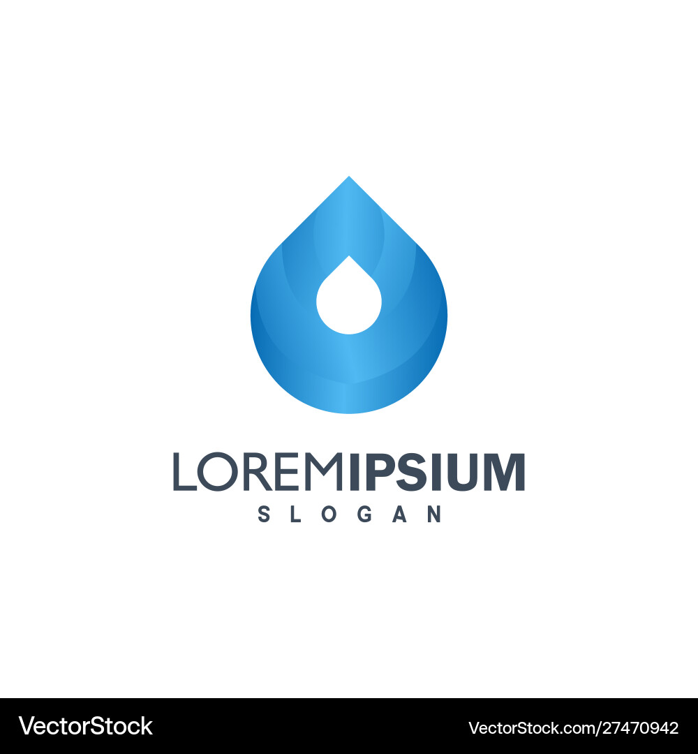 Buntes Wasser Logo Design Inspiration Buntes Wasser Logo Design Inspiration vektorbild