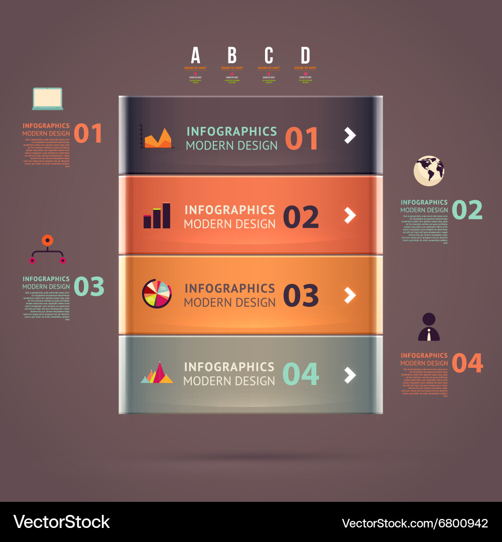 Data Visualization Template Vector Image