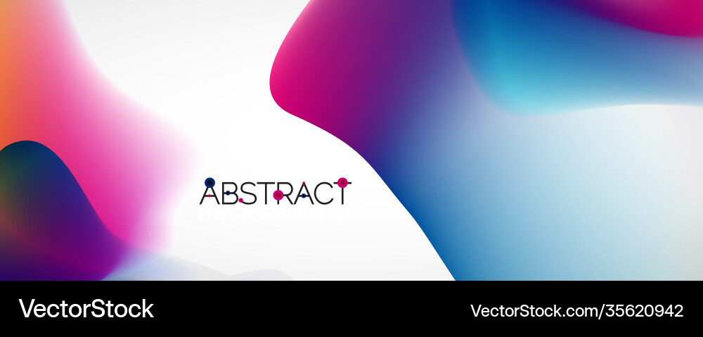 Fluid color gradient abstract background trendy Vector Image