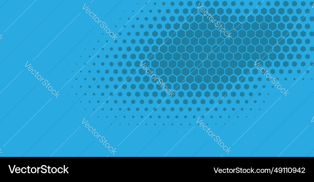 Geometric abstract hexagon two color background vector image