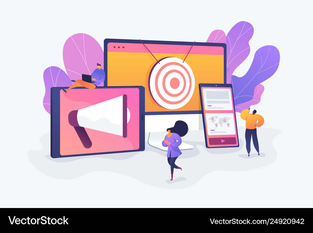 Multi device targeting concept Multi device targeting concept vector image