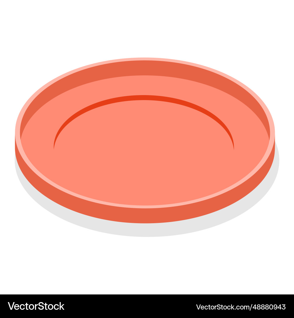 3d isometric flat set of empty serving 3d isometric flat set of empty serving vector image