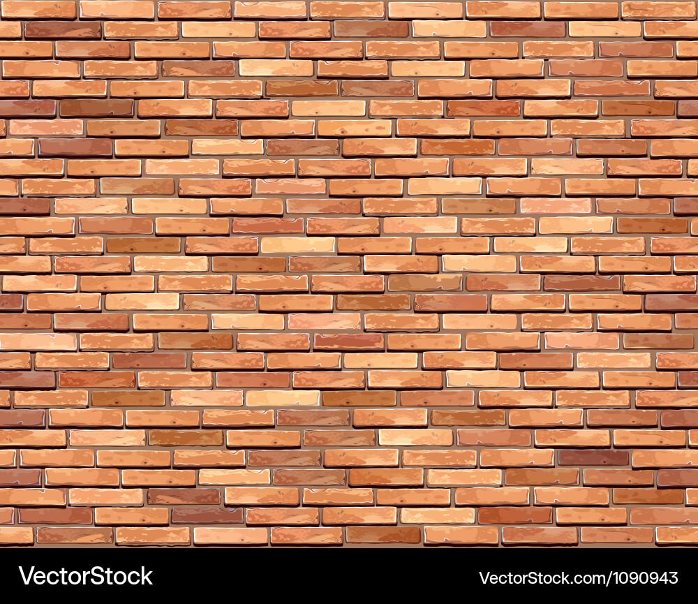 Brown Brick Wall Texture vector image