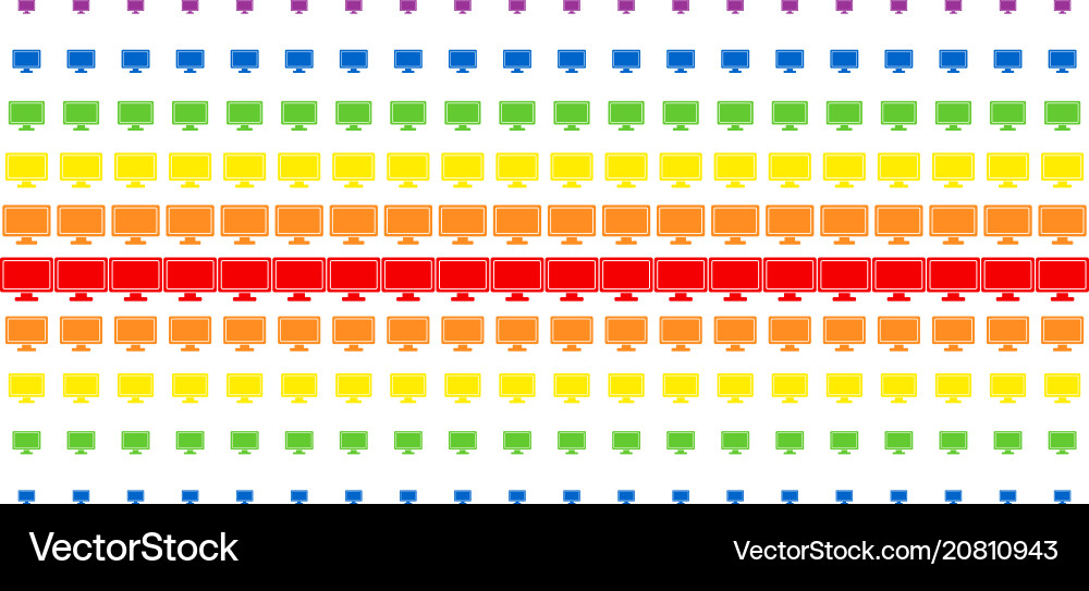 Computer display shape halftone spectral grid vector image