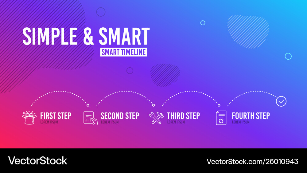 Document hat-trick and spanner tool icons set Document hat-trick and spanner tool icons set vector image