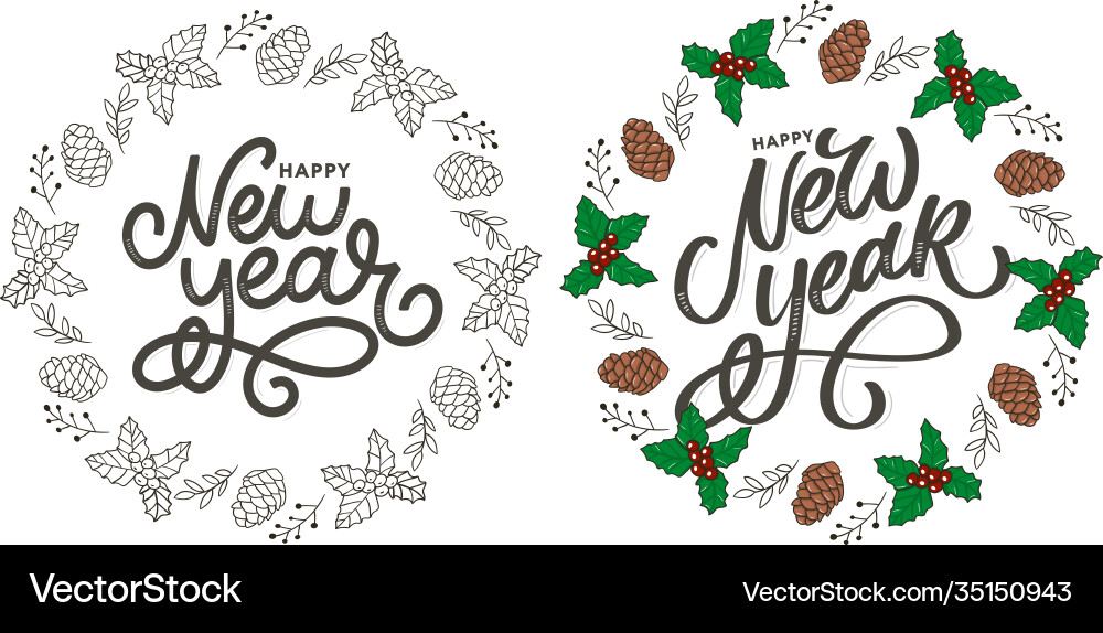 Happy new year 2021 beautiful greeting card Happy new year 2021 beautiful greeting card Vector Image