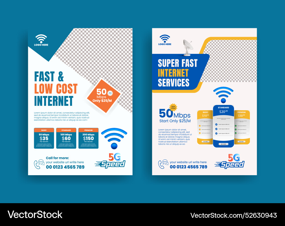 Internet connection service print ready Vector Image