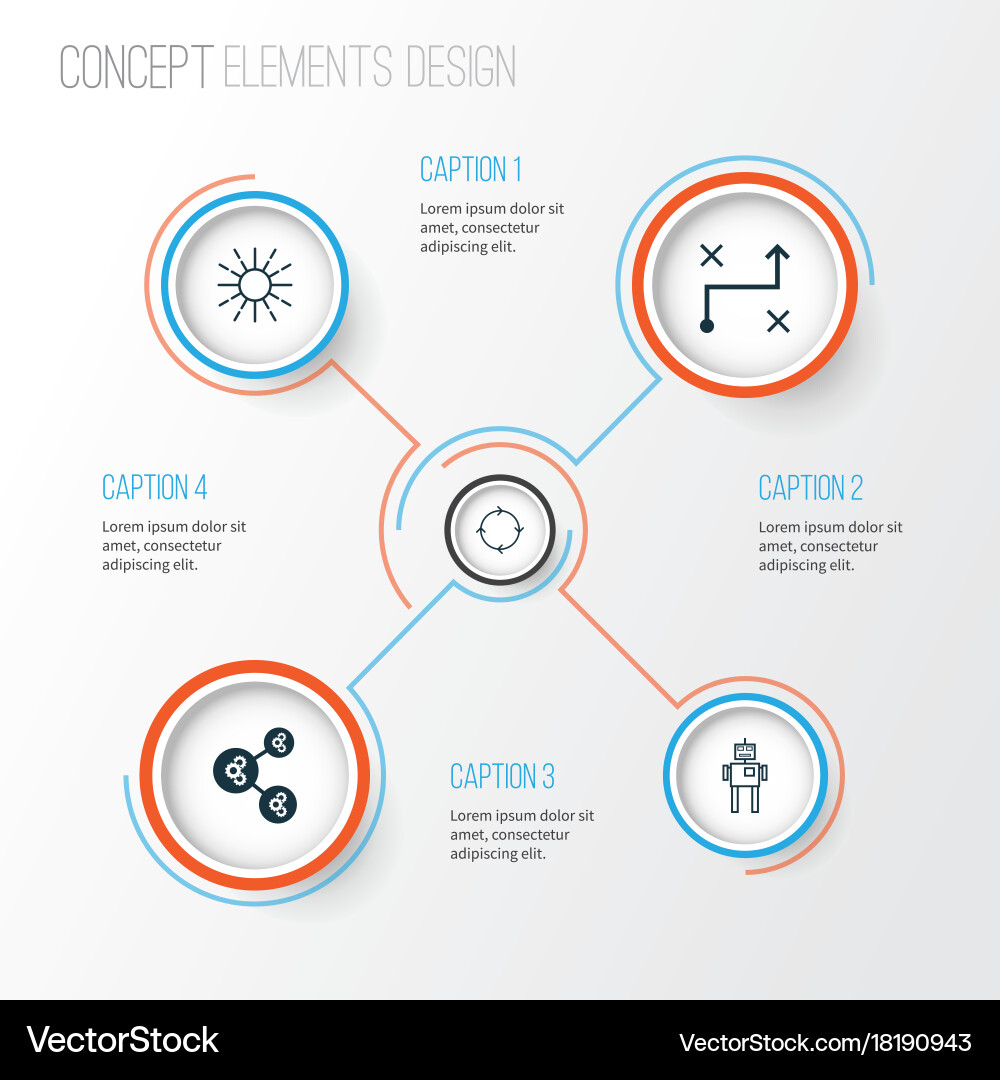 Learning icons set collection of algorithm vector image