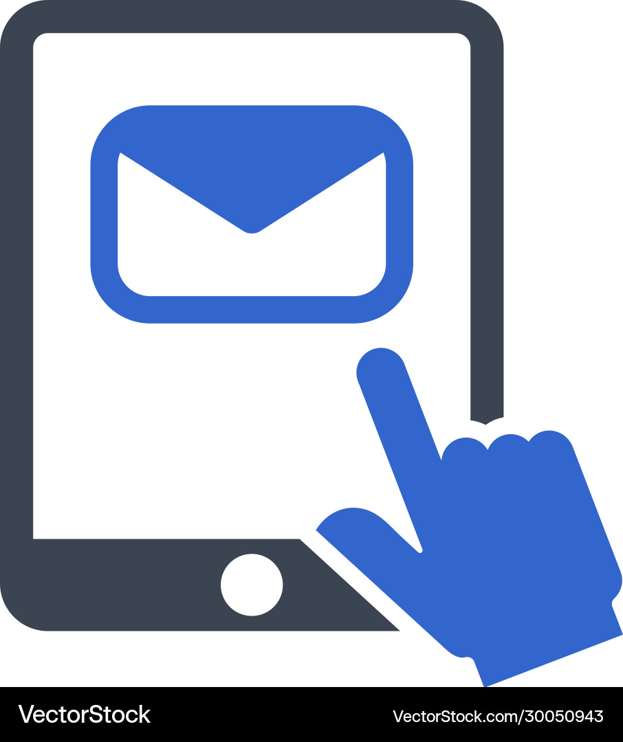 Mail inbox icon vector image