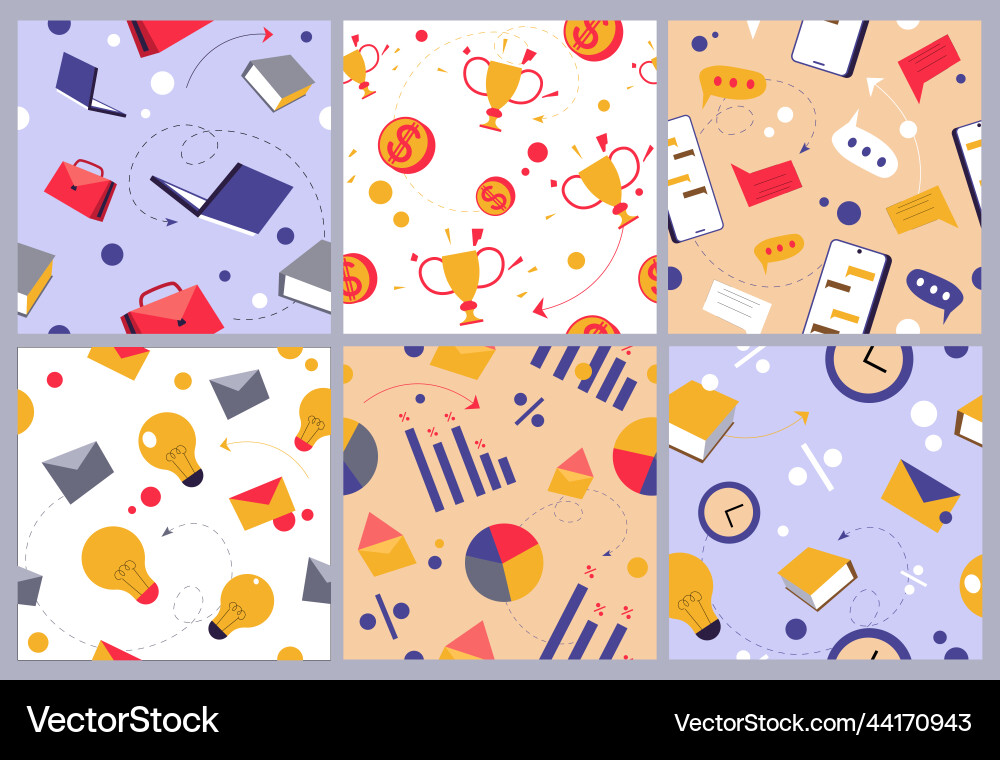 Pattern decoration design set with work elements Pattern decoration design set with work elements vector image