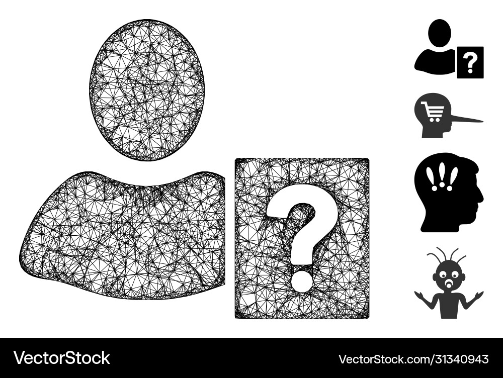 User helpbook web mesh User helpbook web mesh vector image