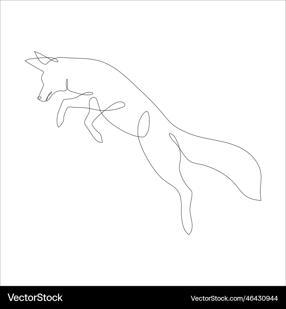 Fox Line Drawing Vector Images (over 6,100)