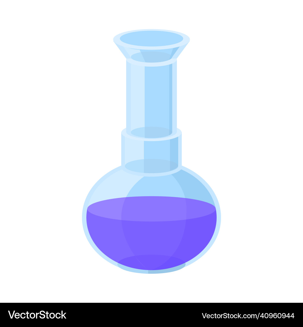 Design of flask and lab symbol graphic vector image
