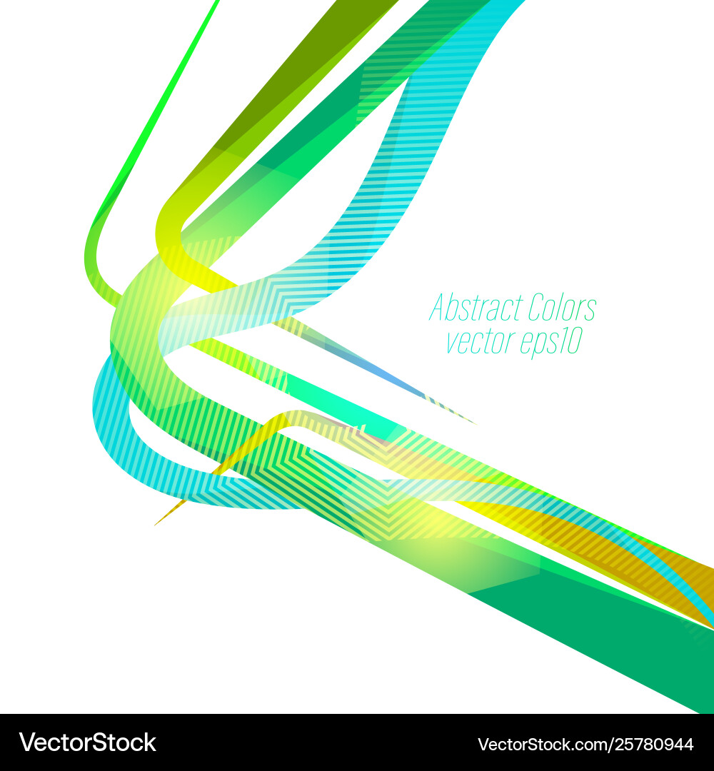 Dynamic Color Wave Background Vector Image