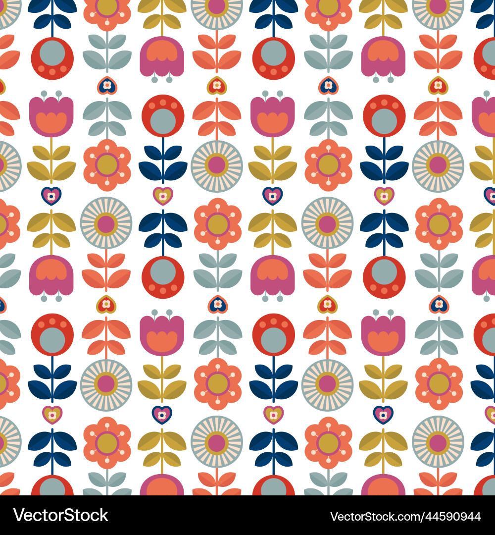 Flat design nordic pattern Flat design nordic pattern vector image