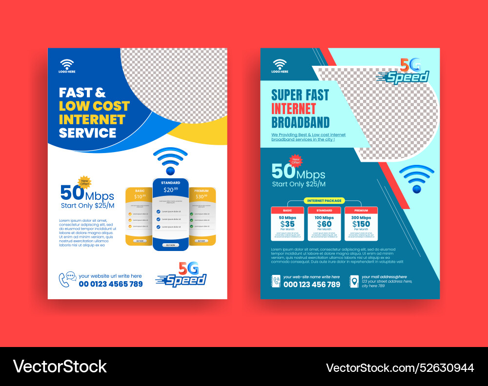 Internet connection service print ready Vector Image